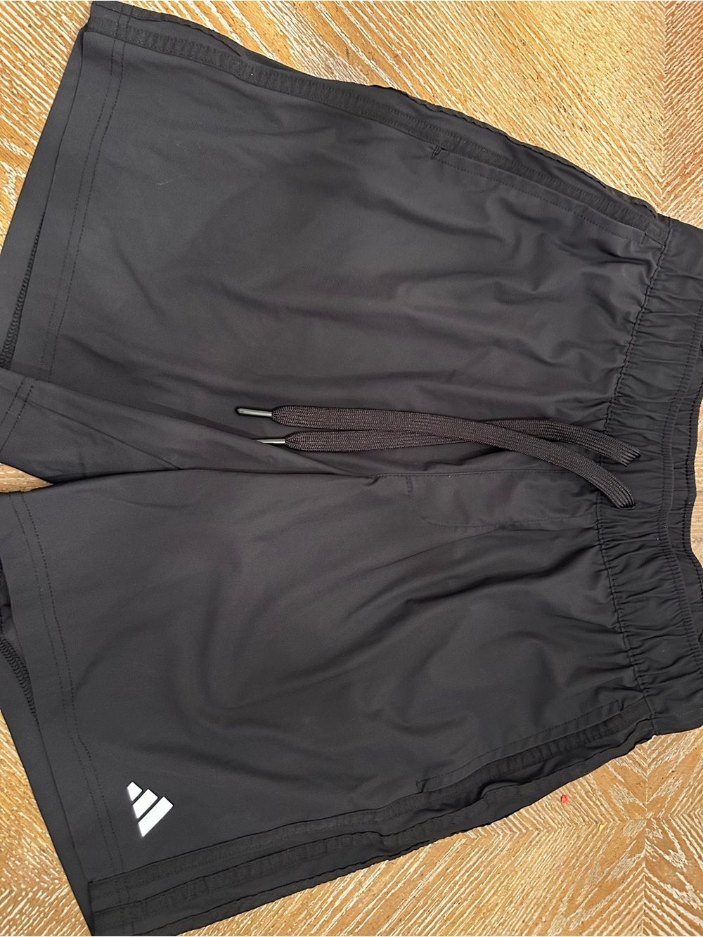 adidas Black Men’s Athletic Training Shorts with Drawstring